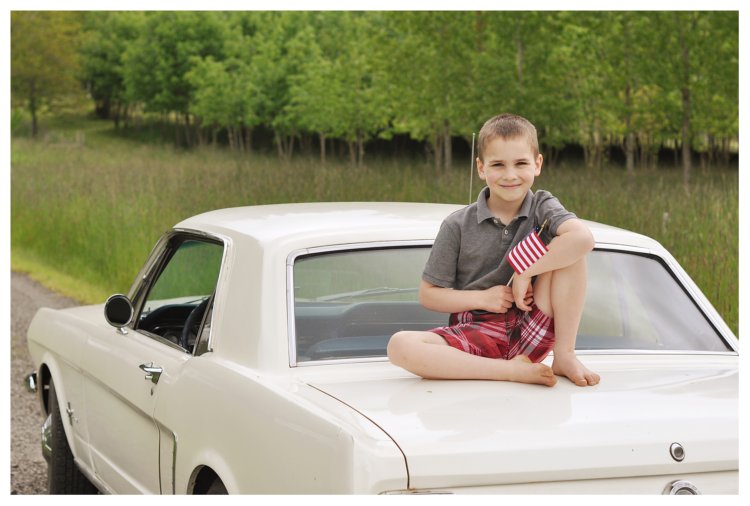 Luke and a Mustang