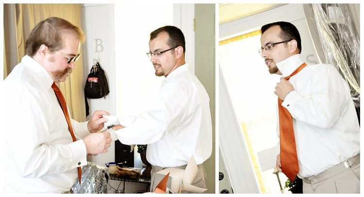 Groom Getting Ready