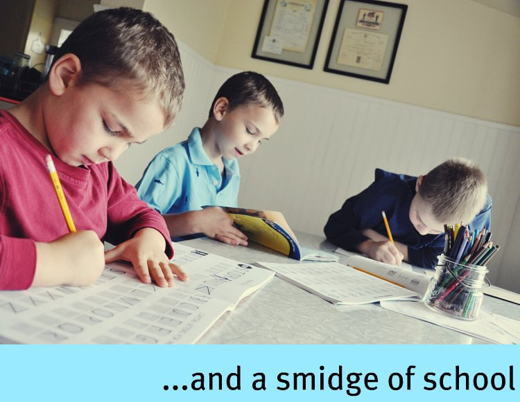 a smidge of school