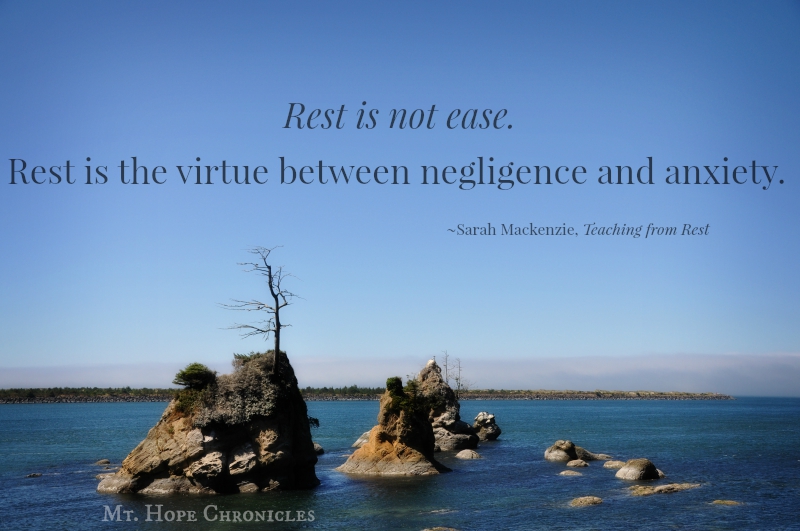 Rest is not ease @ Mt. Hope Chronicles